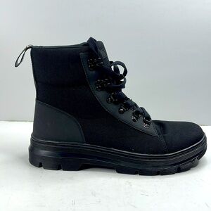 Black Women's Lace-Up Boots